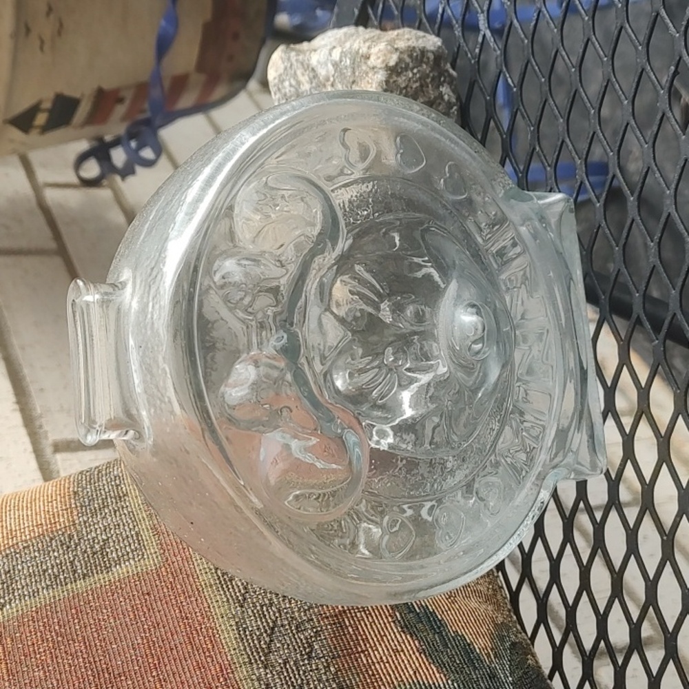 Minnie/Mickey 🐭 Clear Glass Piggy Bank Jar - Picture 1 of 8